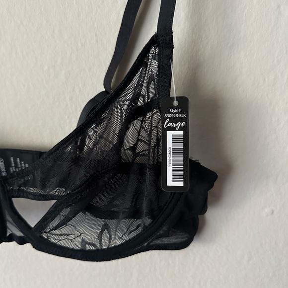 Bootaybag Lace Cutout Bralette - Black Size Large NWT - Picture 3 of 9